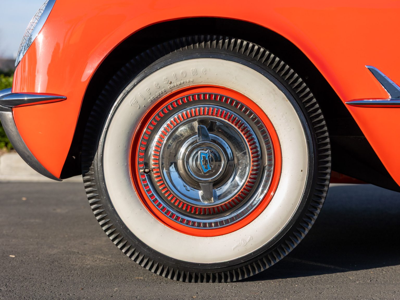 BaT 1955 Red Corvette 18