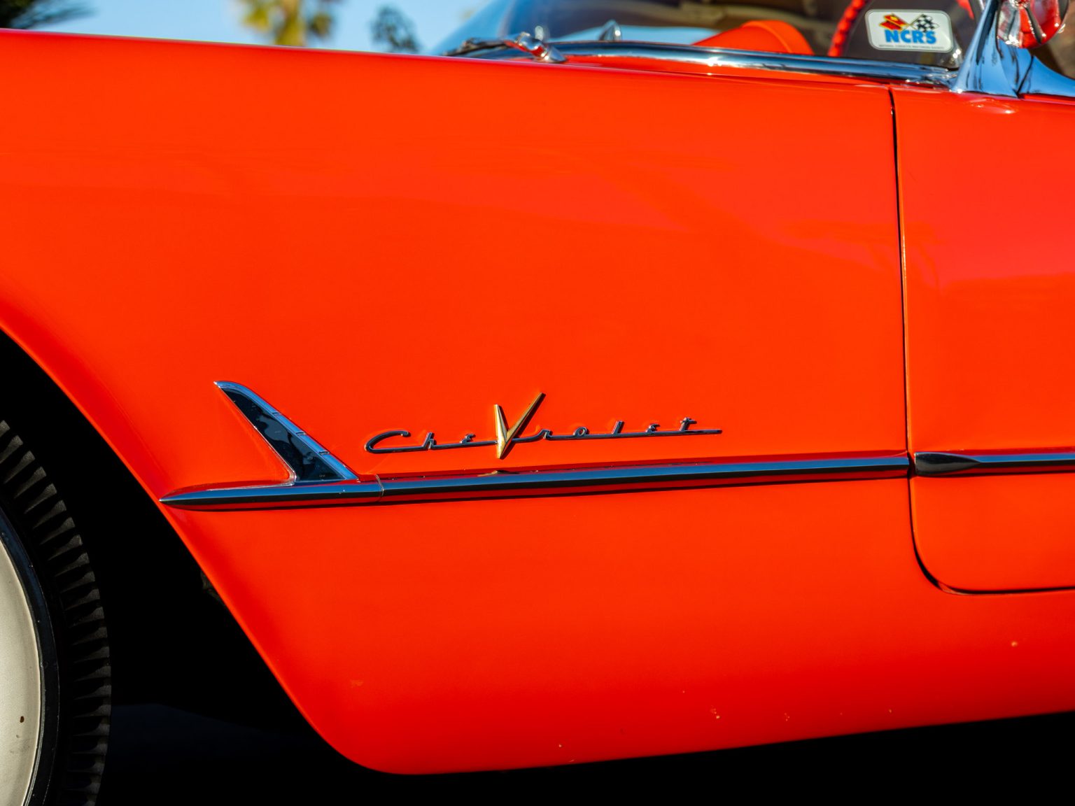 BaT 1955 Red Corvette 20