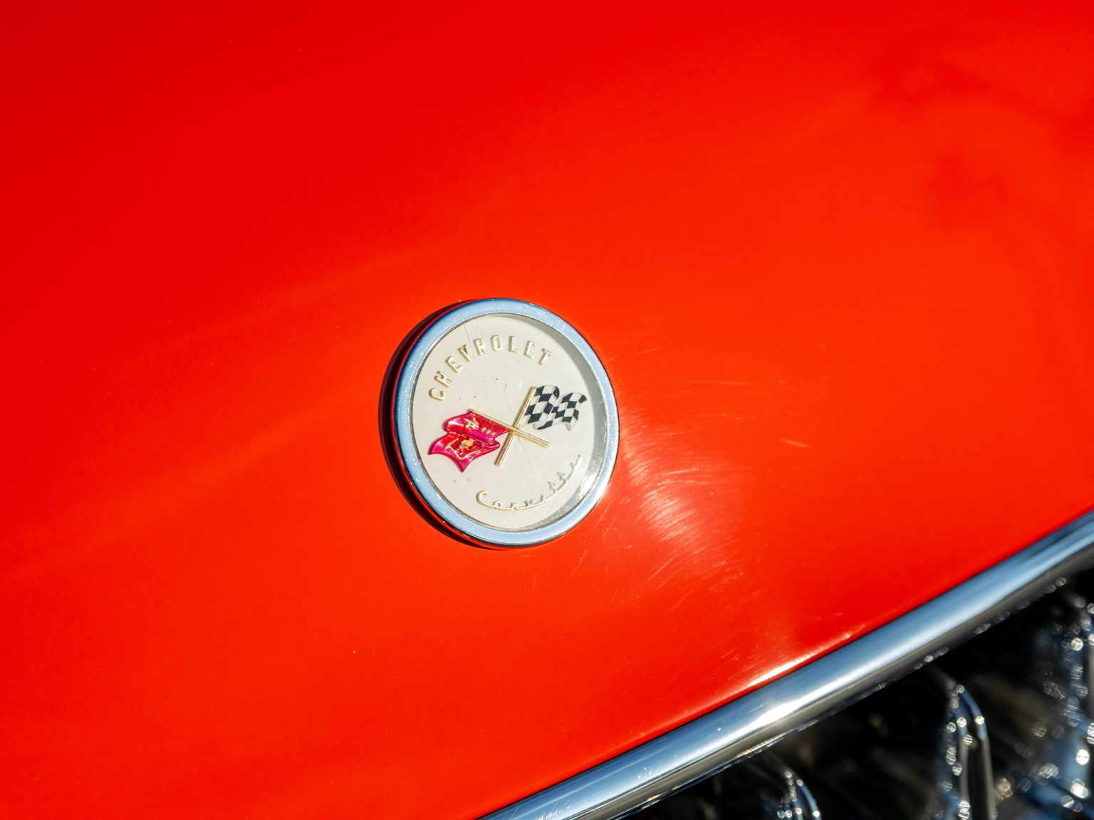 BaT 1955 Red Corvette 23