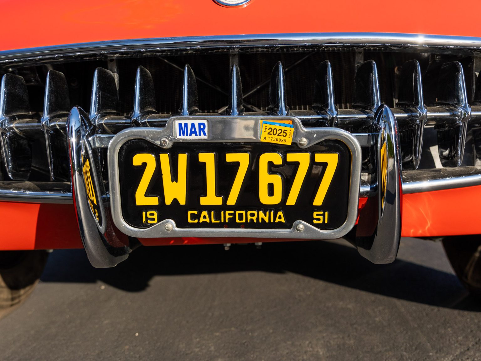 BaT 1955 Red Corvette 24