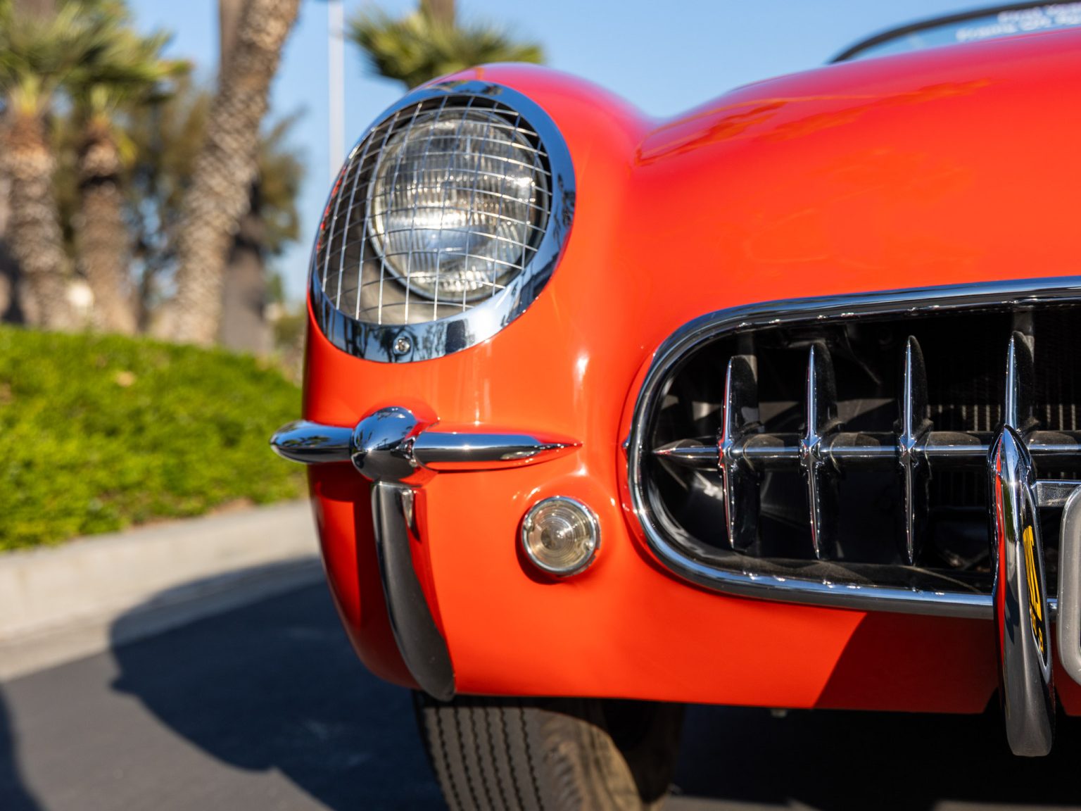 BaT 1955 Red Corvette 25