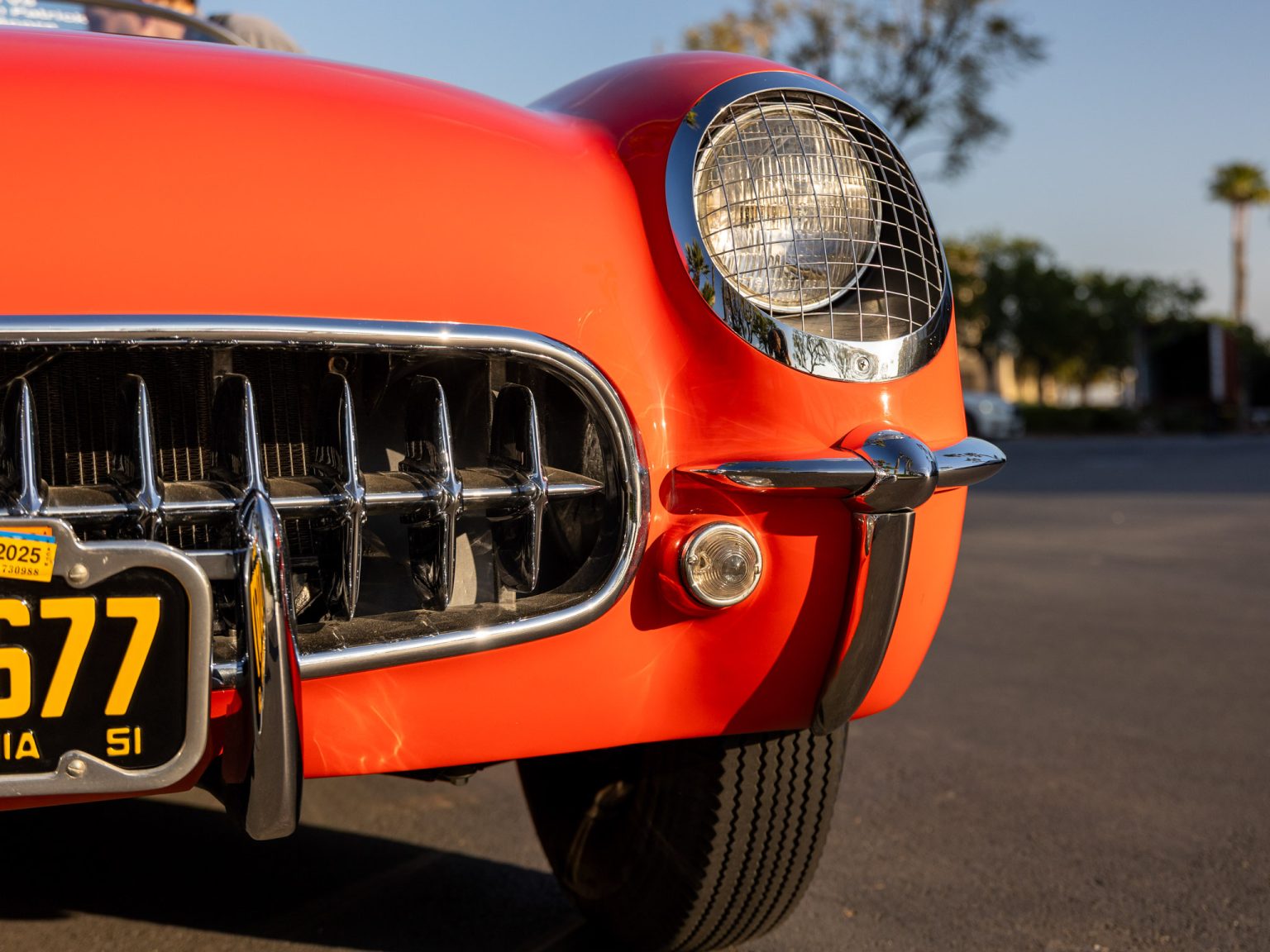 BaT 1955 Red Corvette 26