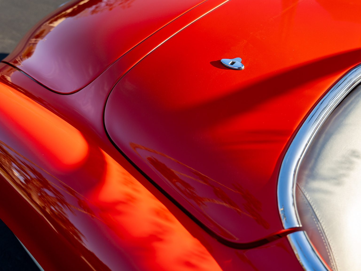 BaT 1955 Red Corvette 40