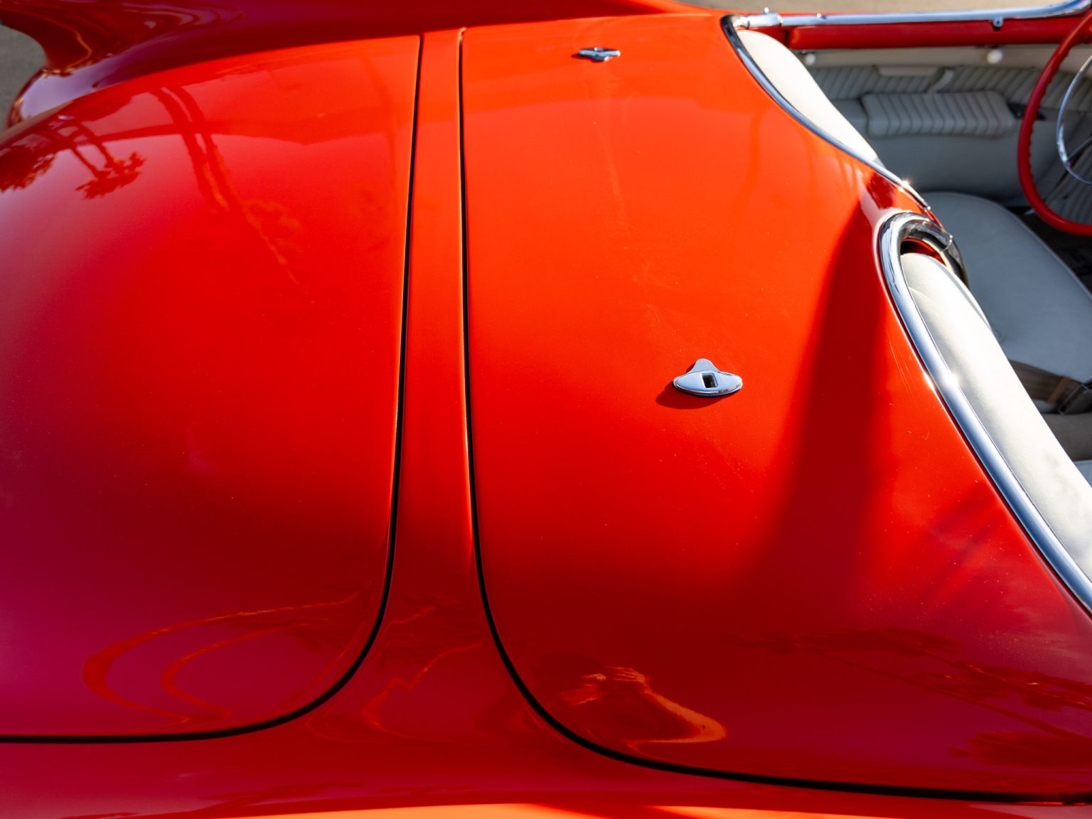 BaT 1955 Red Corvette 42