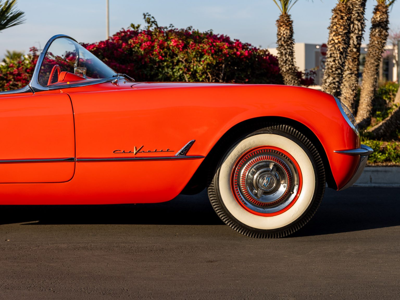 BaT 1955 Red Corvette 49