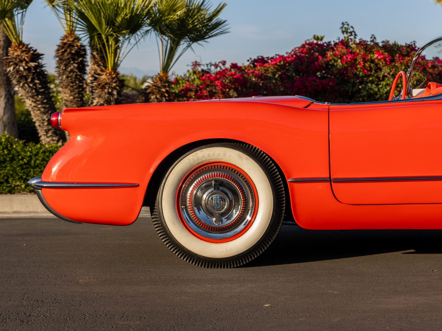 BaT 1955 Red Corvette 50