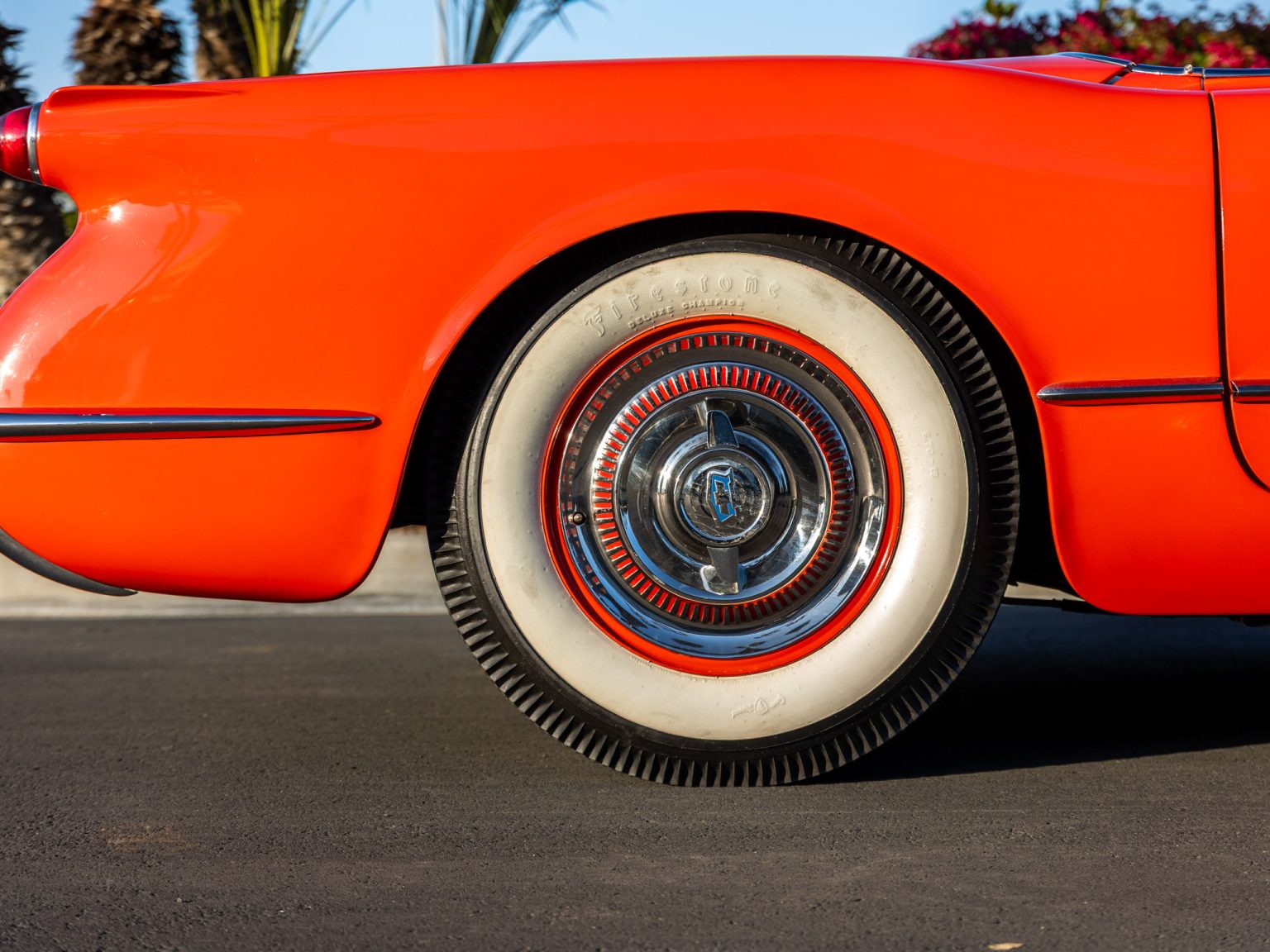 BaT 1955 Red Corvette 52