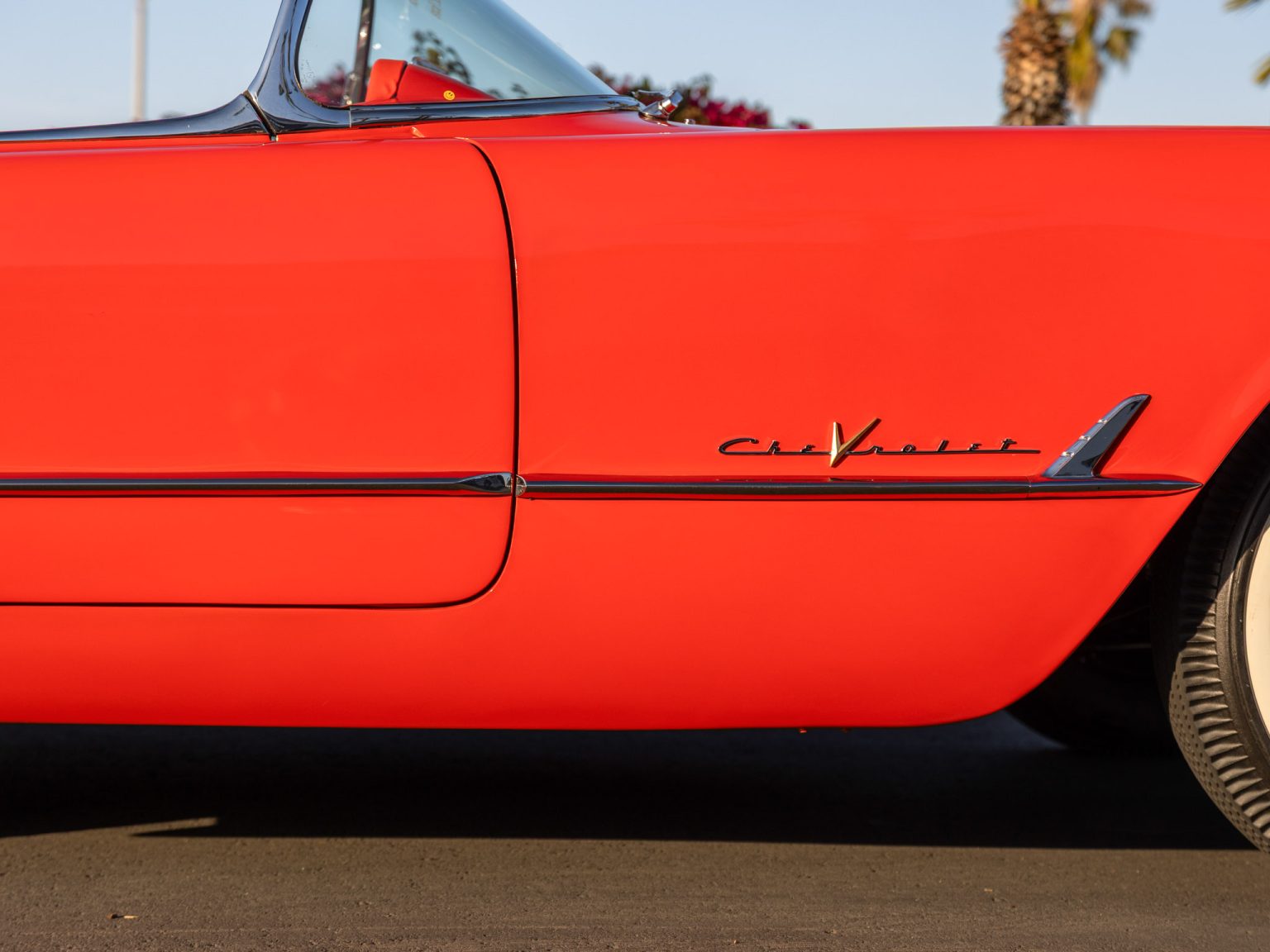 BaT 1955 Red Corvette 54
