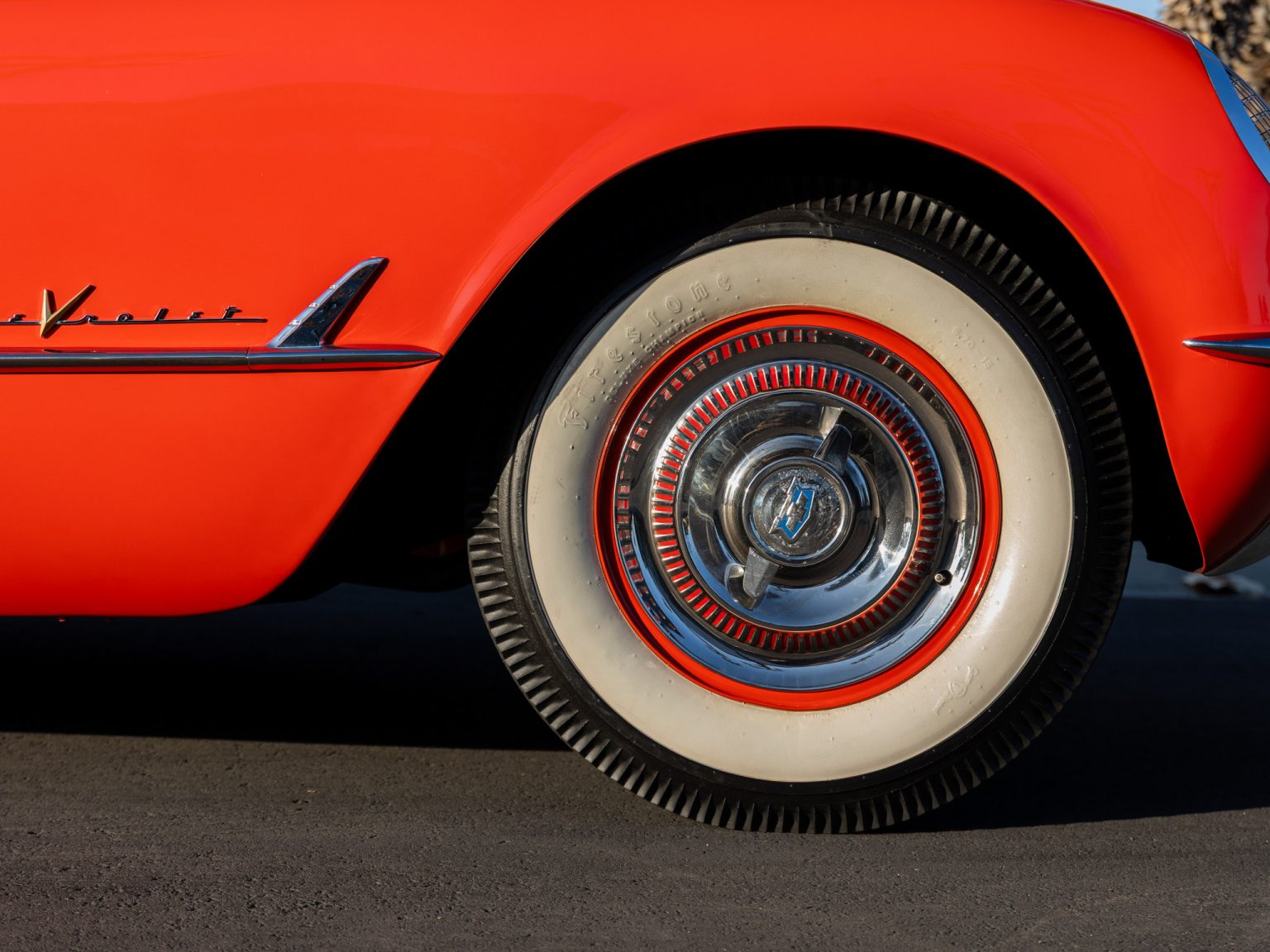 BaT 1955 Red Corvette 55