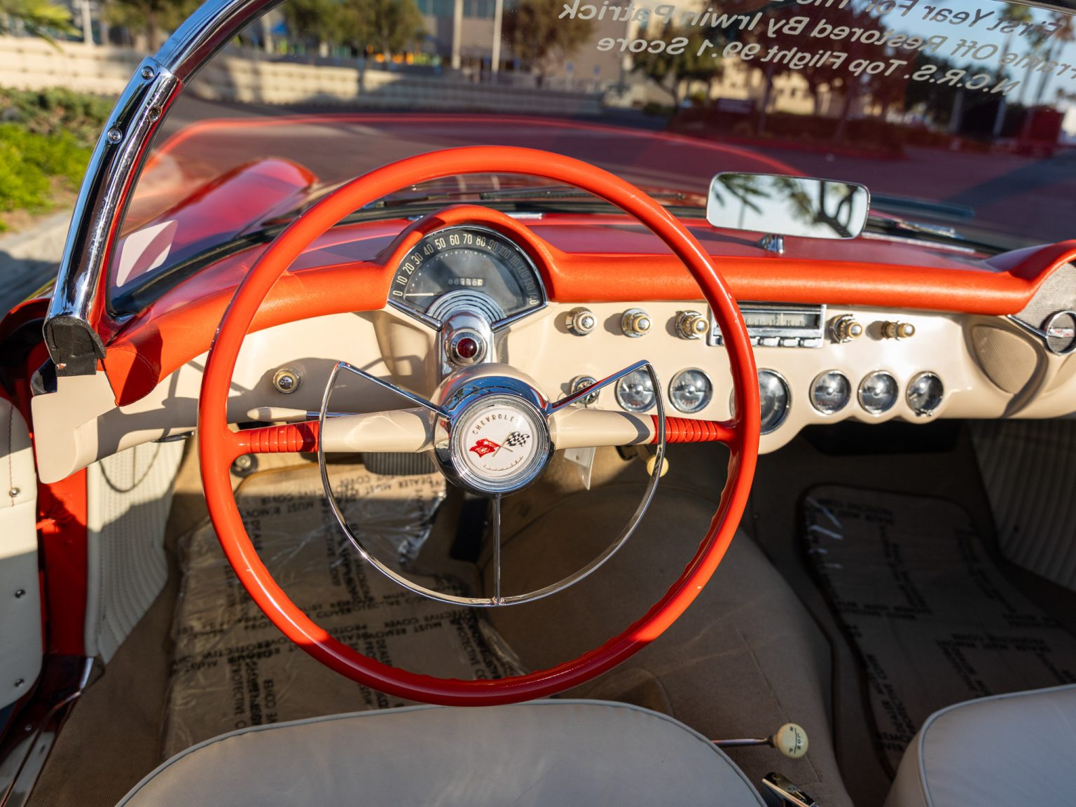 BaT 1955 Red Corvette 71