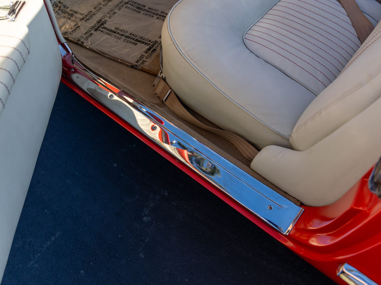 BaT 1955 Red Corvette 74