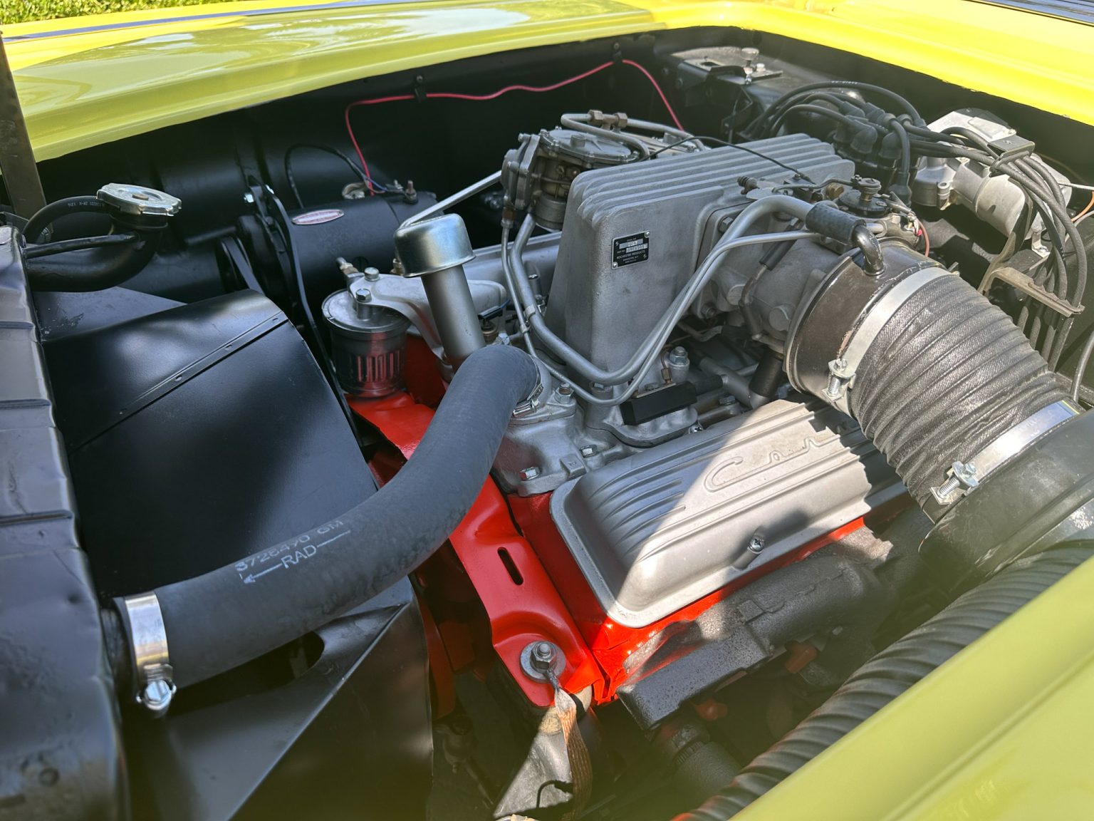 BaT 1958 Panama Yellow Corvette 6086