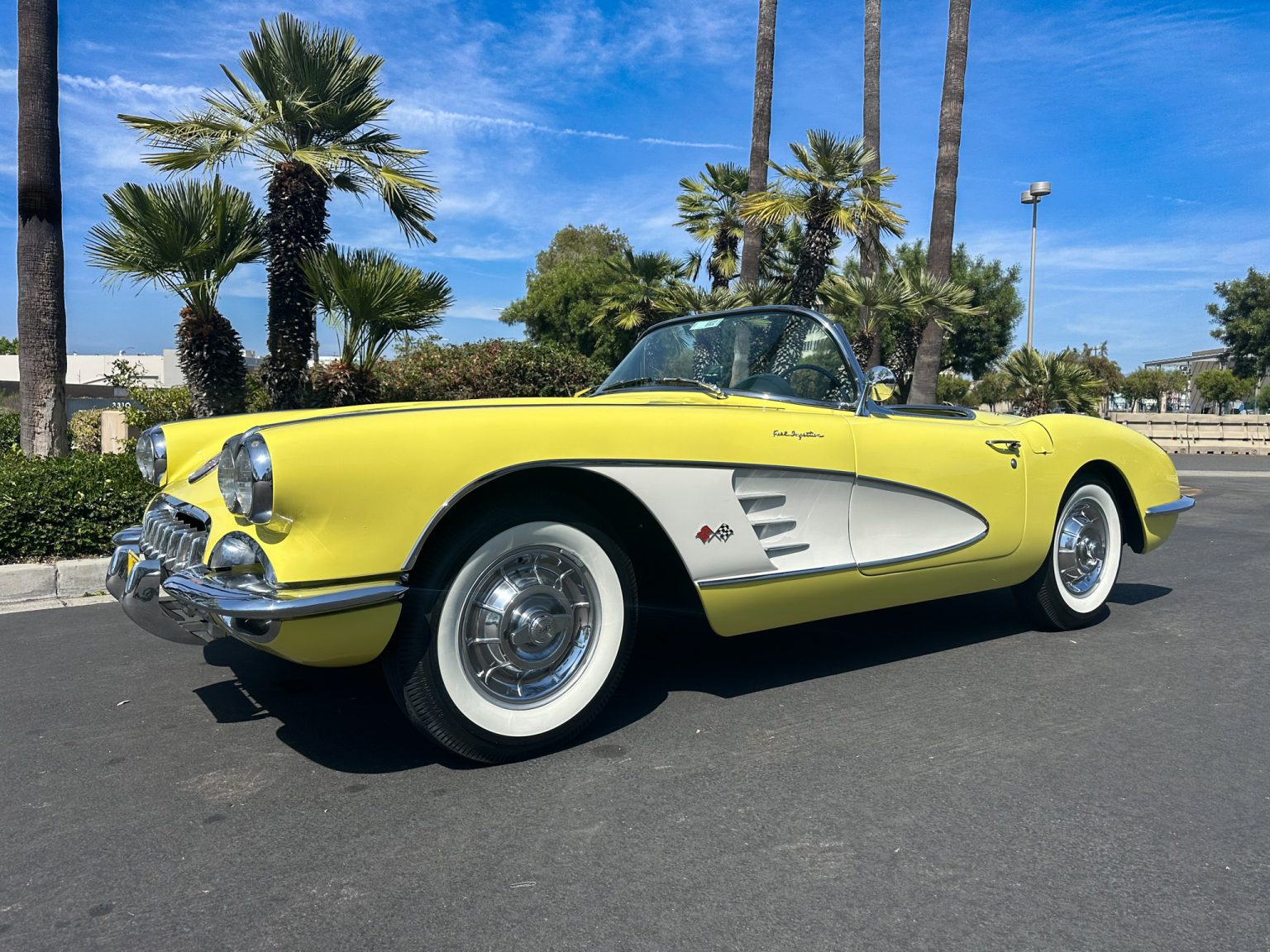 BaT 1958 Panama Yellow Corvette 6092