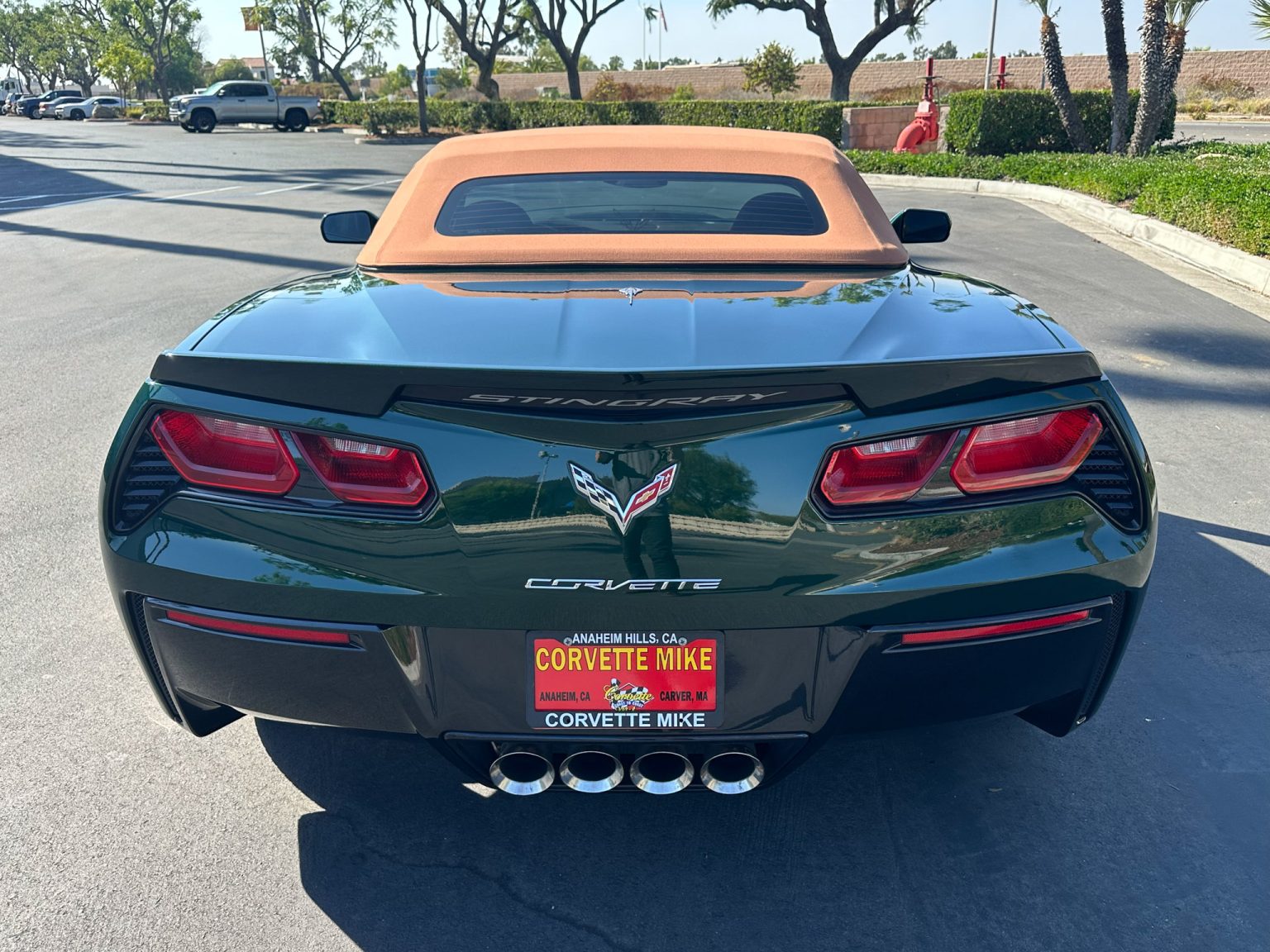 BaT 2014 Lime Rock Green Premier Edition Corvette Convertible 8351