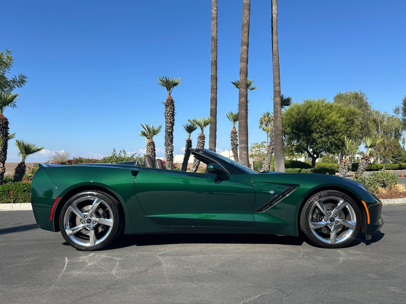 BaT 2014 Lime Rock Green Premier Edition Corvette Convertible 8358
