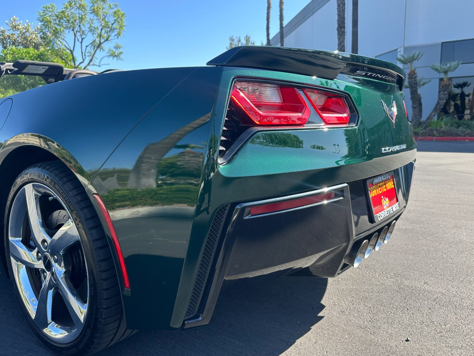 BaT 2014 Lime Rock Green Premier Edition Corvette Convertible 8362