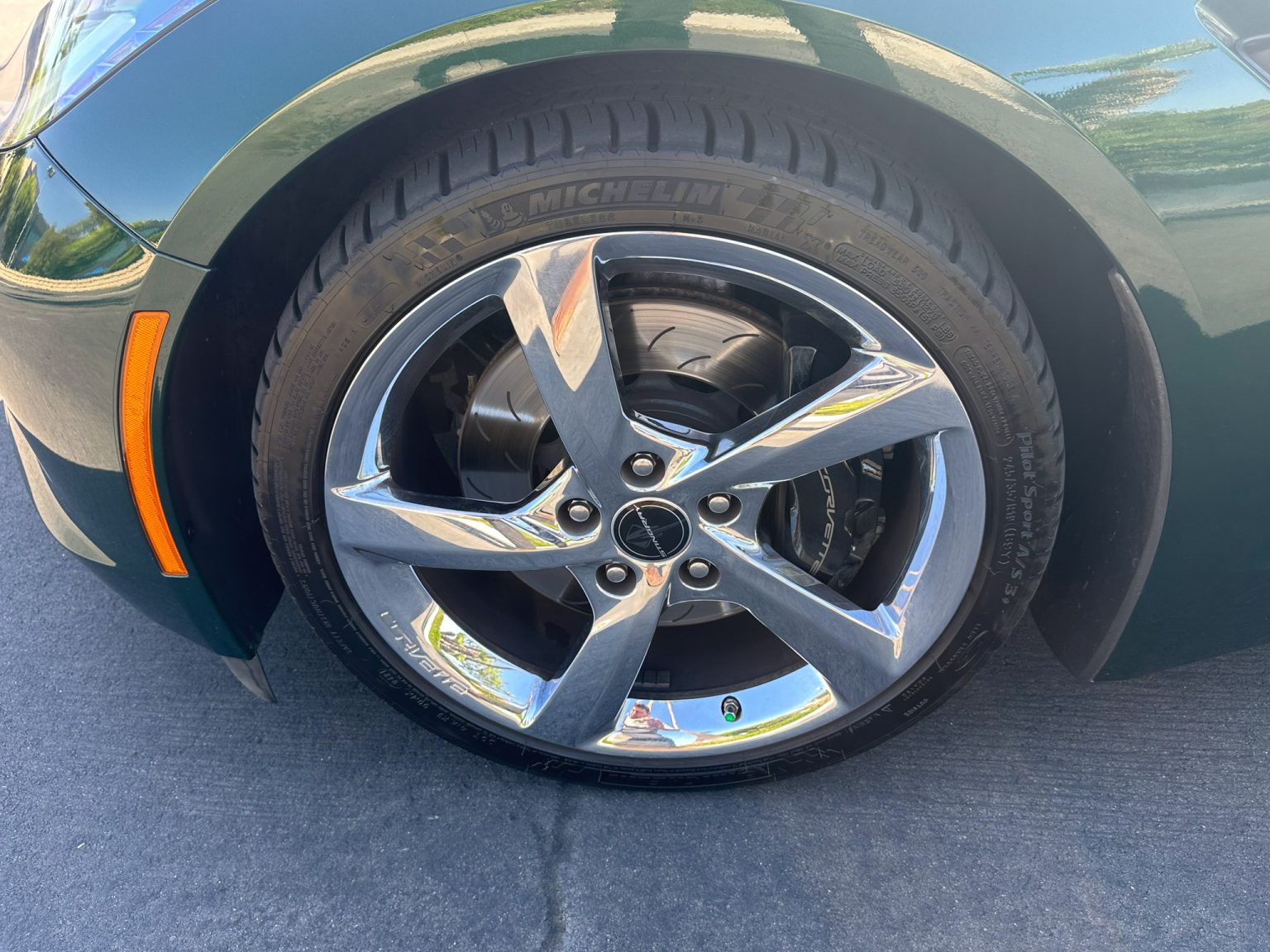 BaT 2014 Lime Rock Green Premier Edition Corvette Convertible 8366