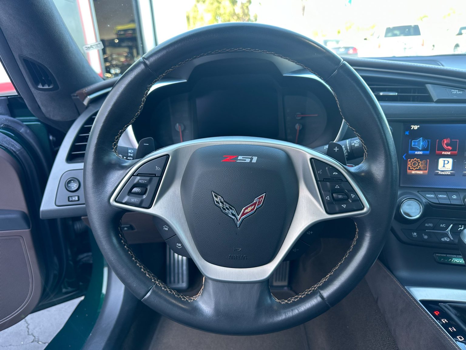 BaT 2014 Lime Rock Green Premier Edition Corvette Convertible 8383