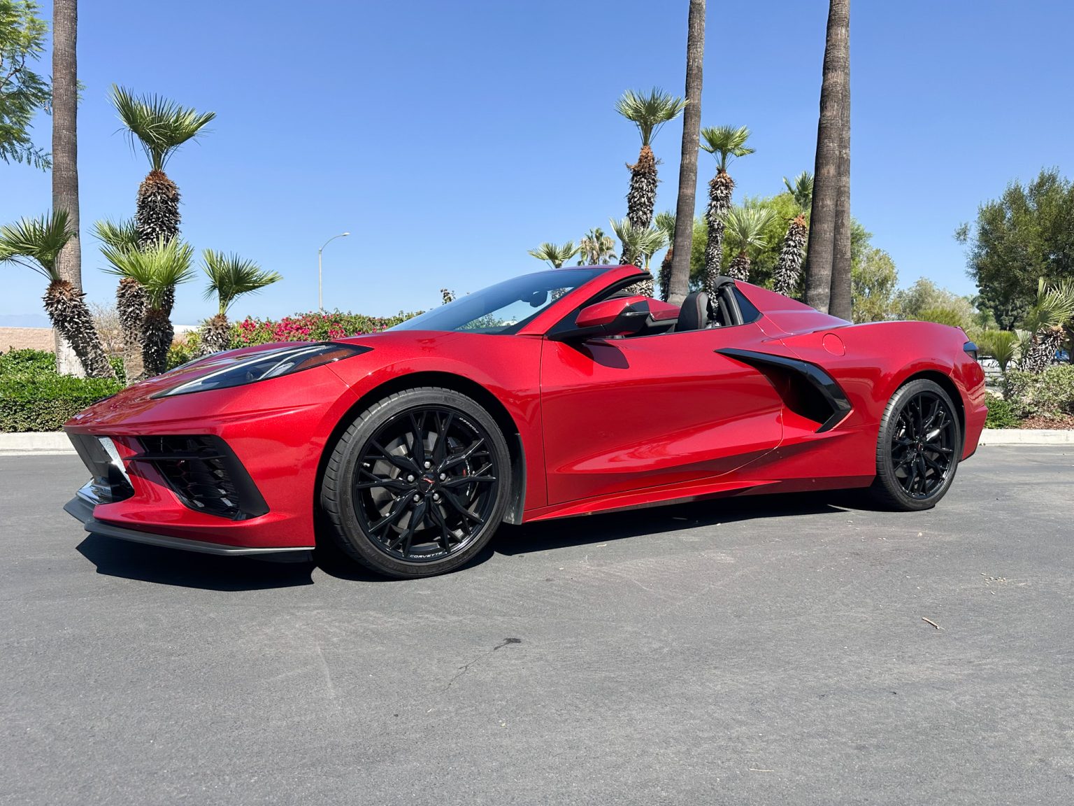 BaT 2023 Red C8 Corvette Convertible 8473
