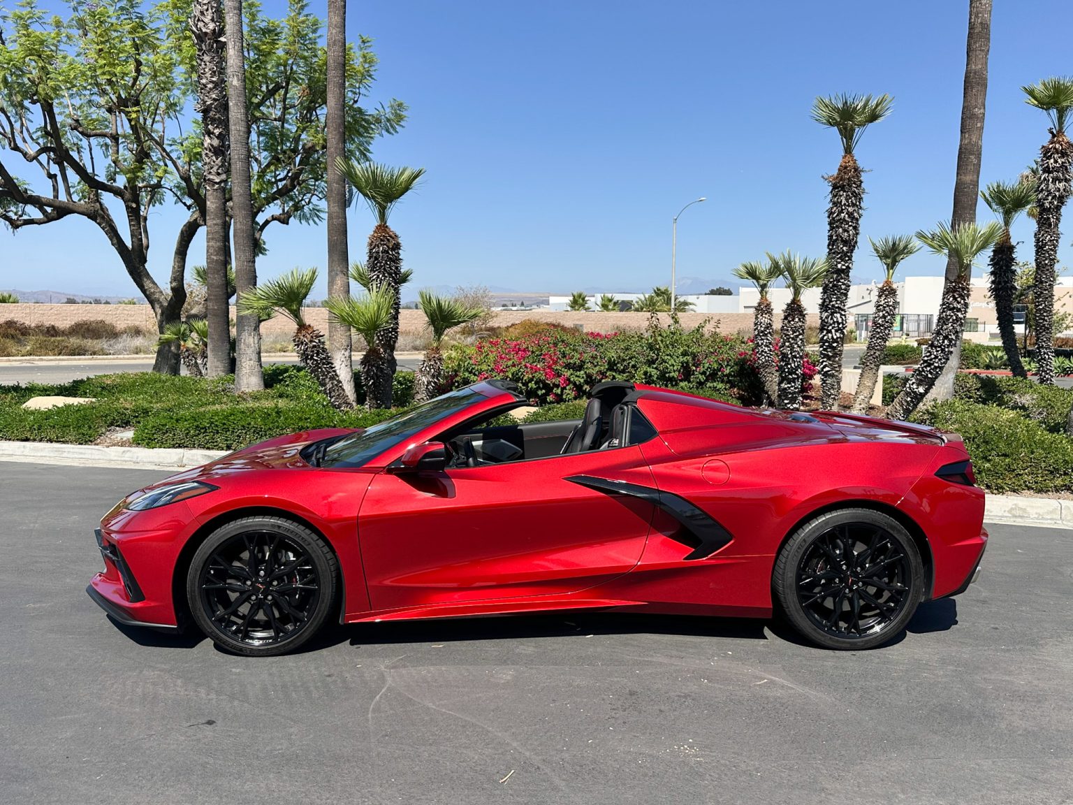 BaT 2023 Red C8 Corvette Convertible 8476