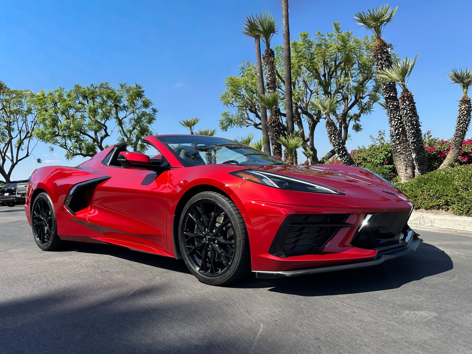 BaT 2023 Red C8 Corvette Convertible 8479