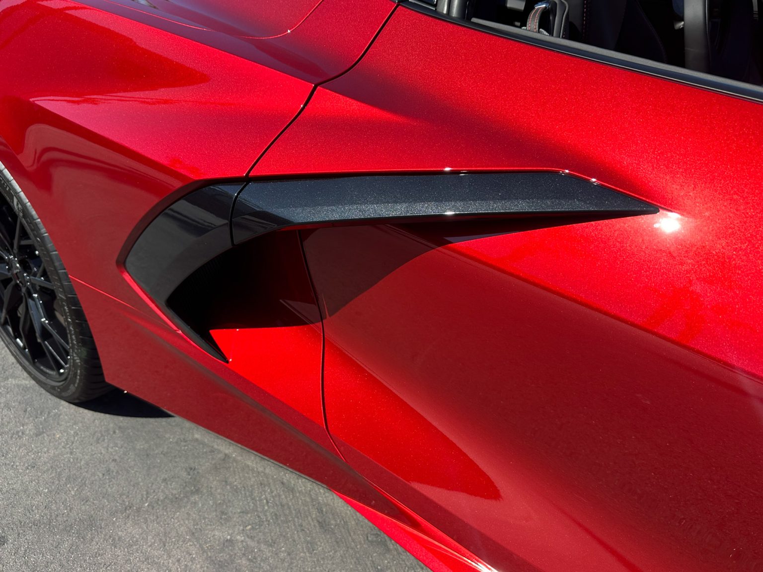 BaT 2023 Red C8 Corvette Convertible 8485