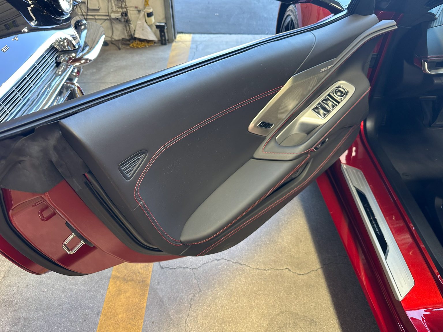 BaT 2023 Red C8 Corvette Convertible 8501