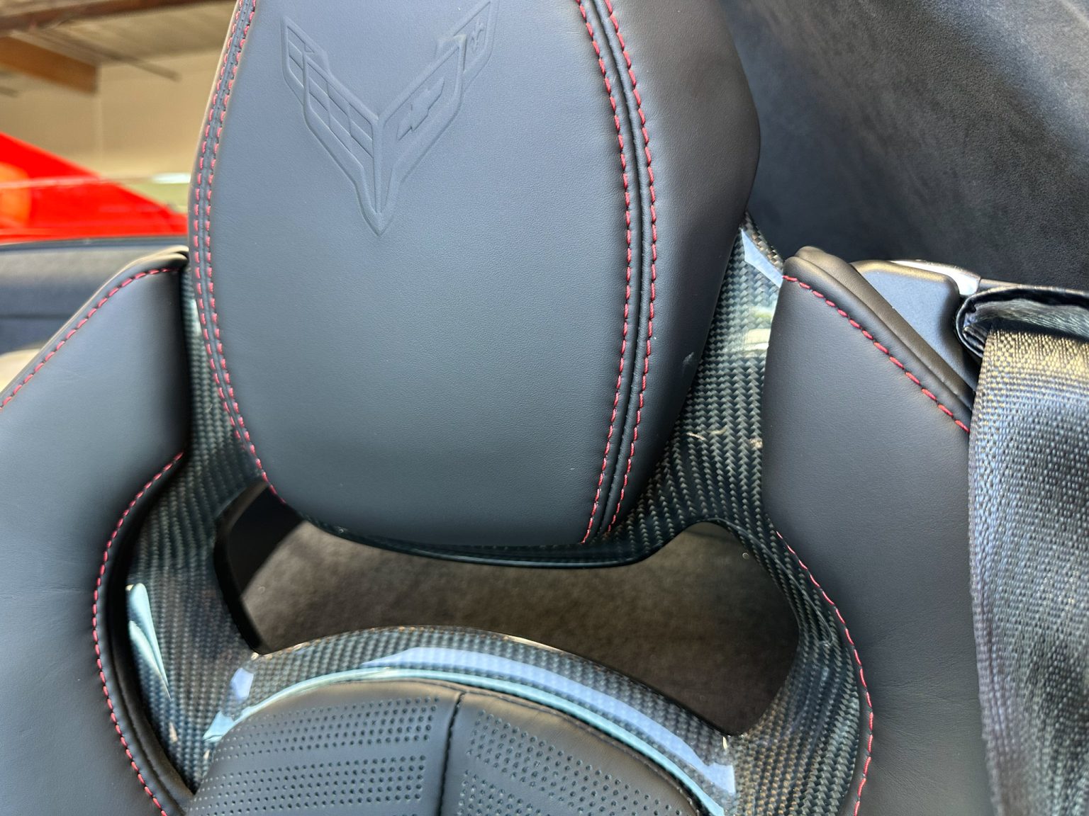 BaT 2023 Red C8 Corvette Convertible 8504