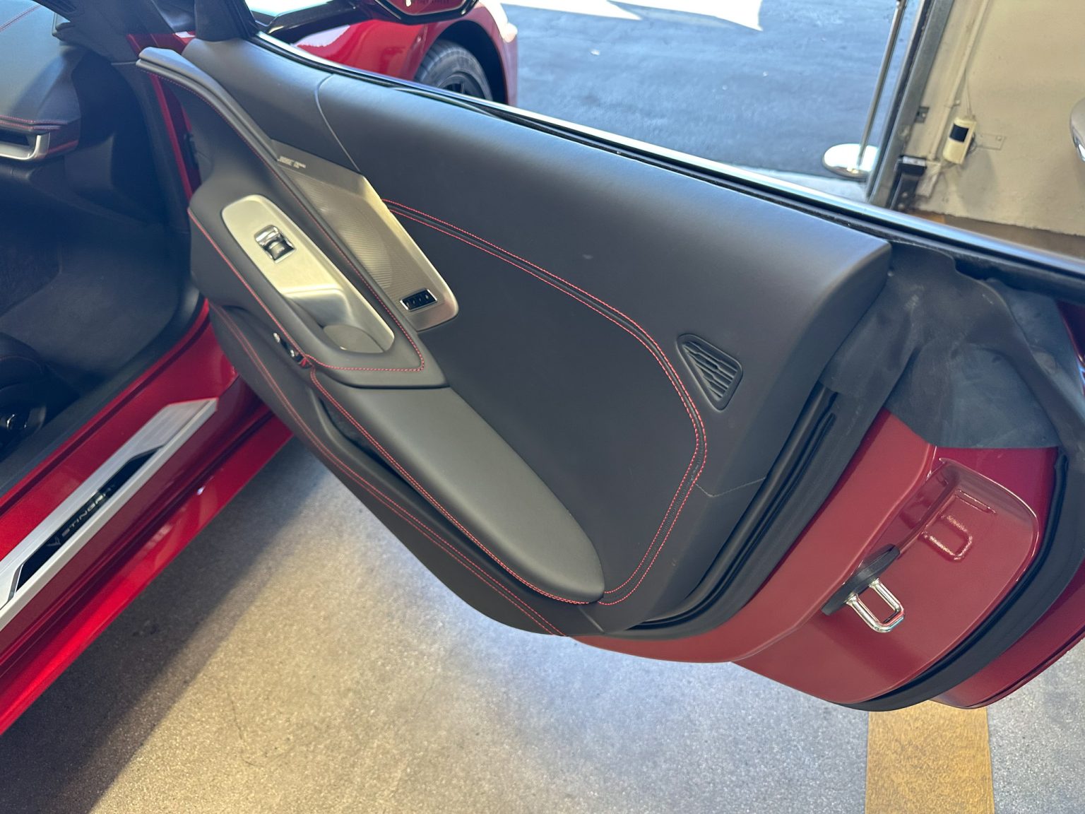 BaT 2023 Red C8 Corvette Convertible 8516