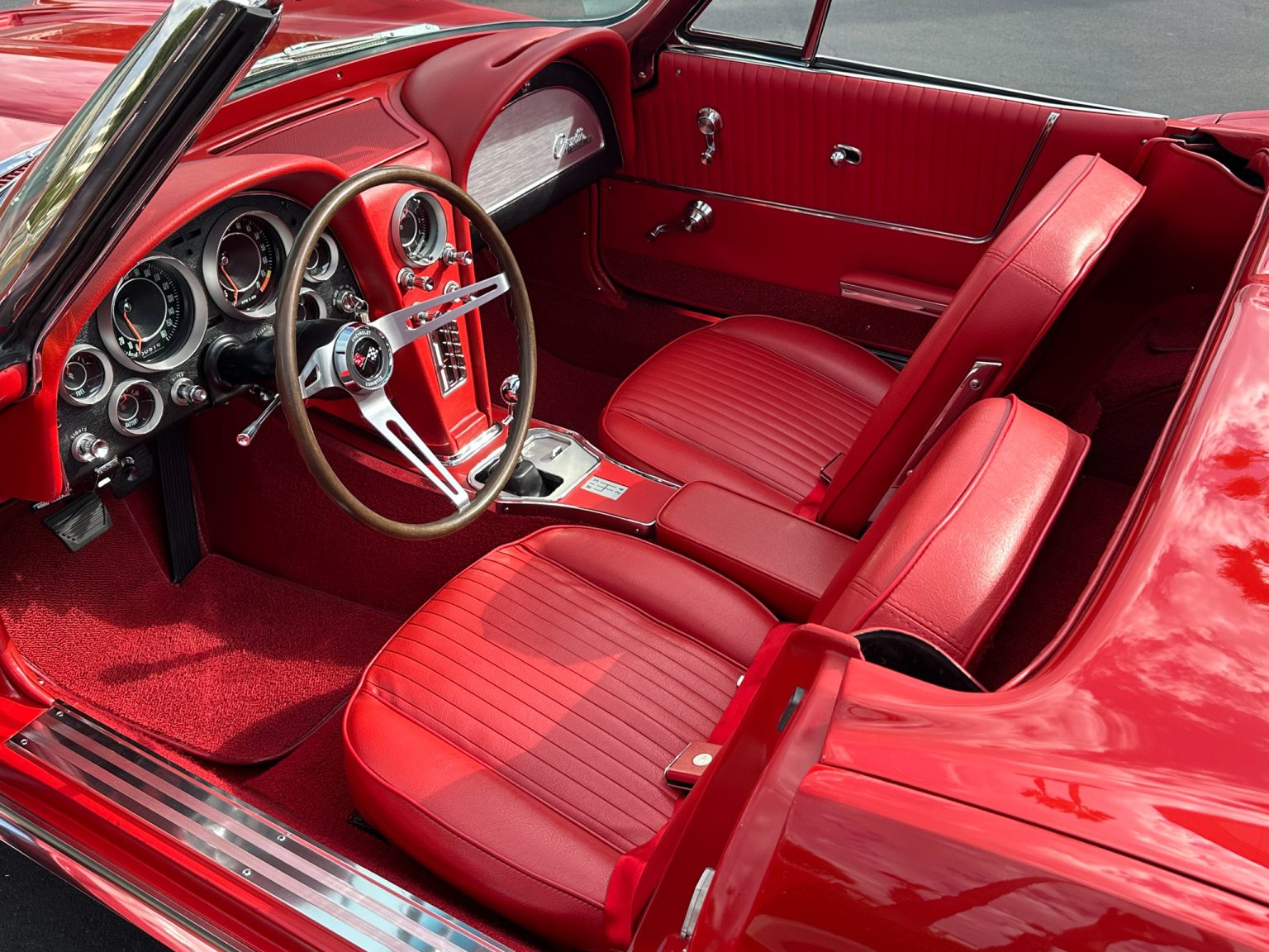 BaT 1964 Red Corvette Convertible 8782