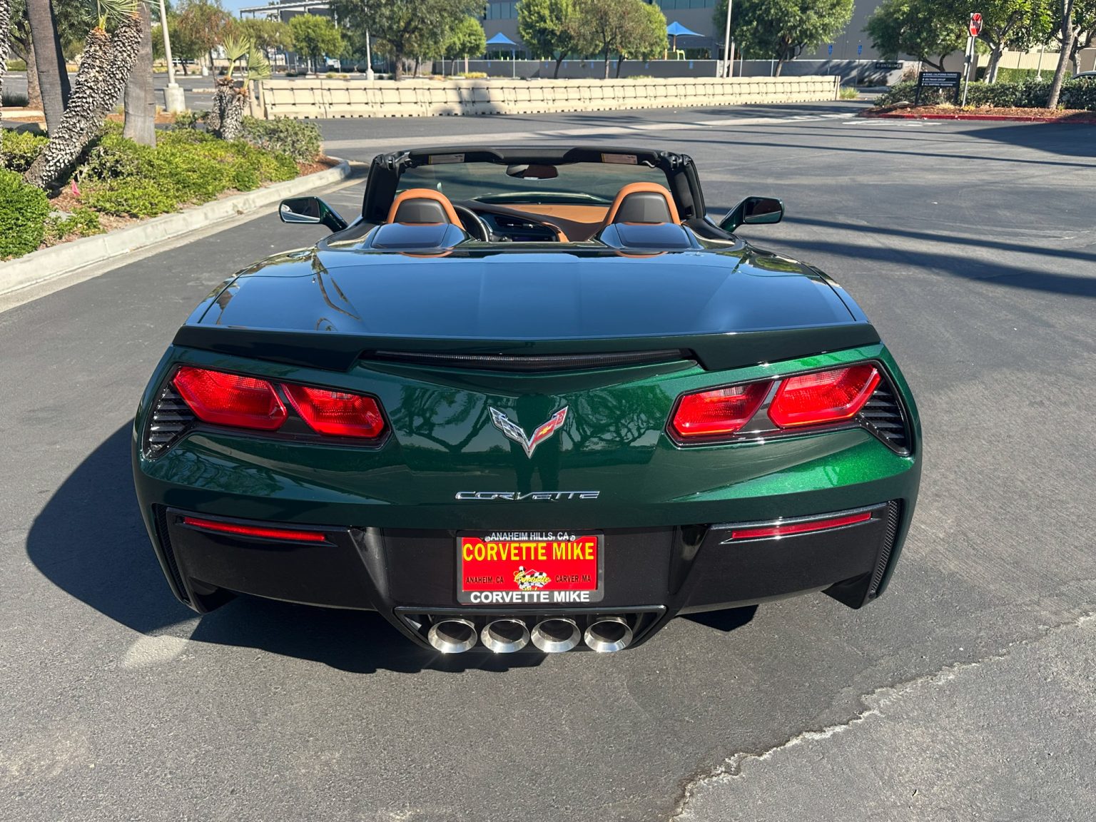 BaT 2014 Lime Rock Green Corvette Convertible 8040