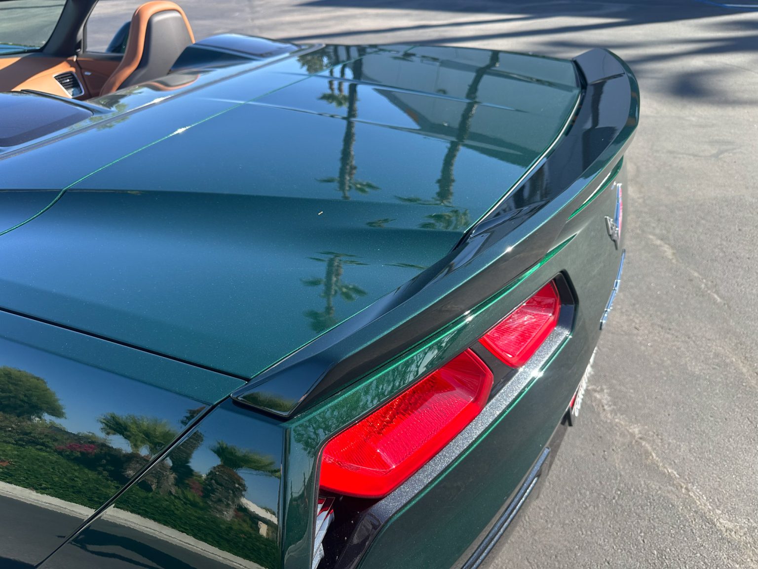 BaT 2014 Lime Rock Green Corvette Convertible 8048