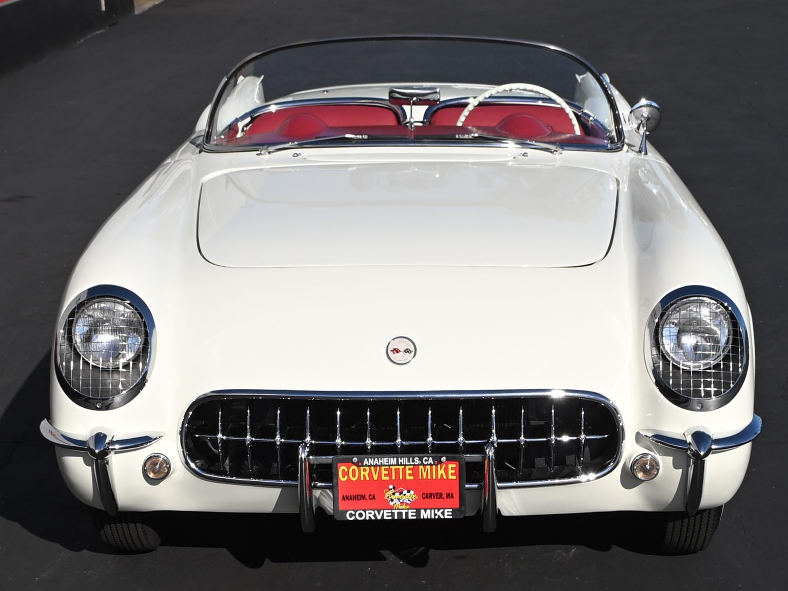 1955 White Corvette 0216