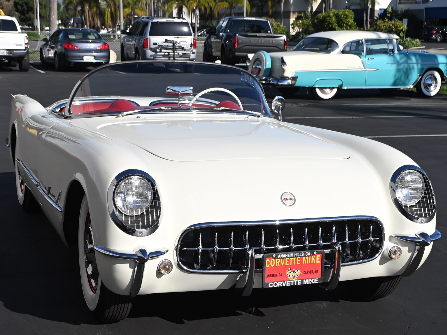 1955 White Corvette 0217