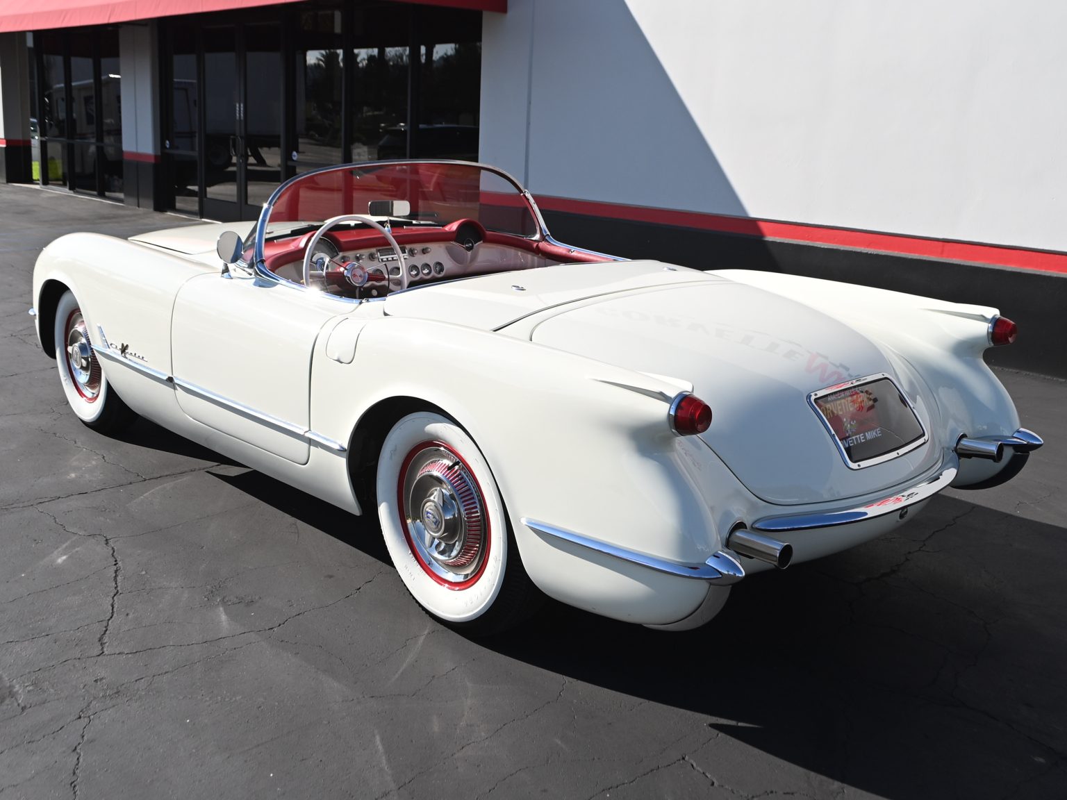 1955 White Corvette 0224