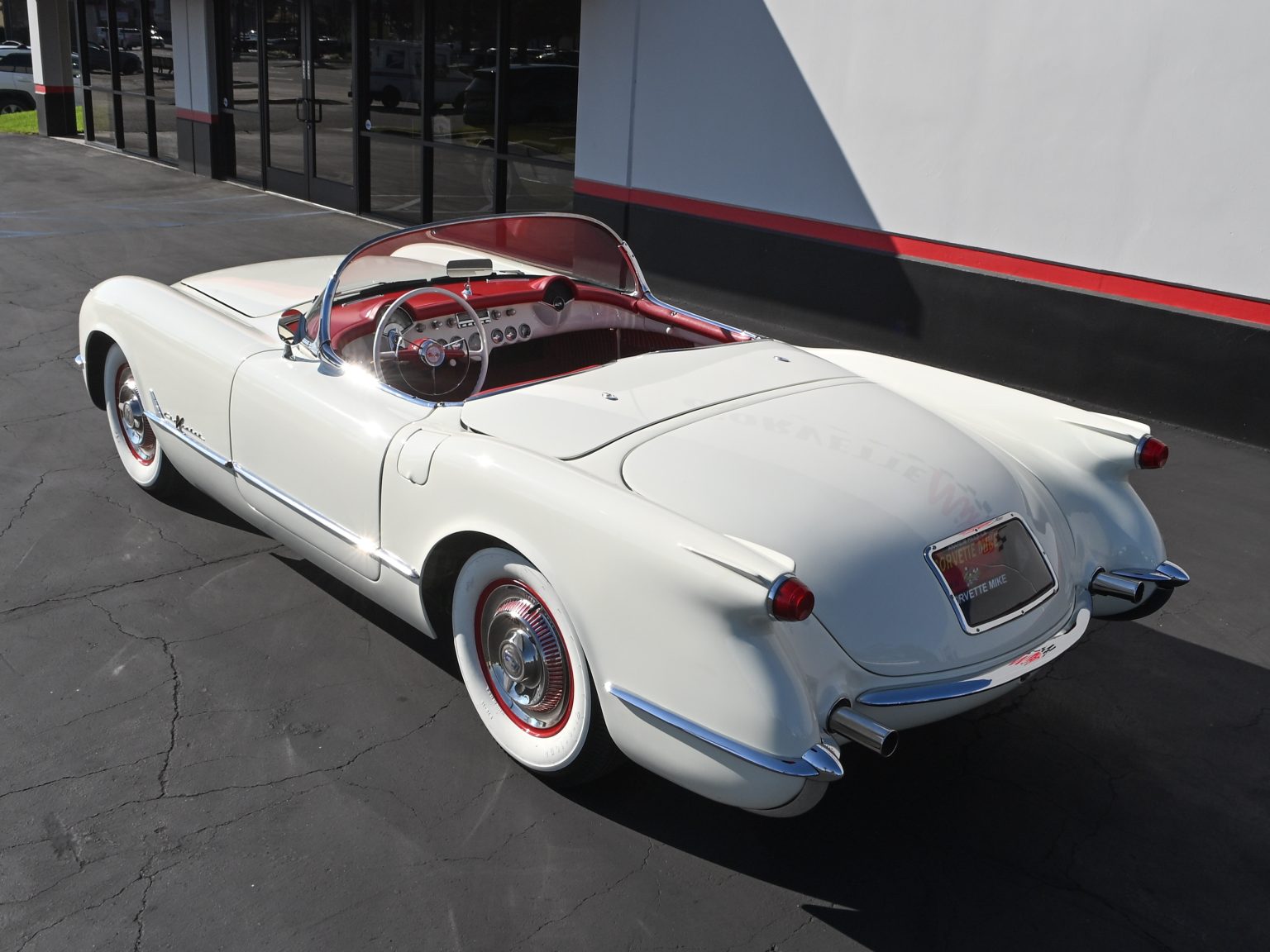 1955 White Corvette 0226