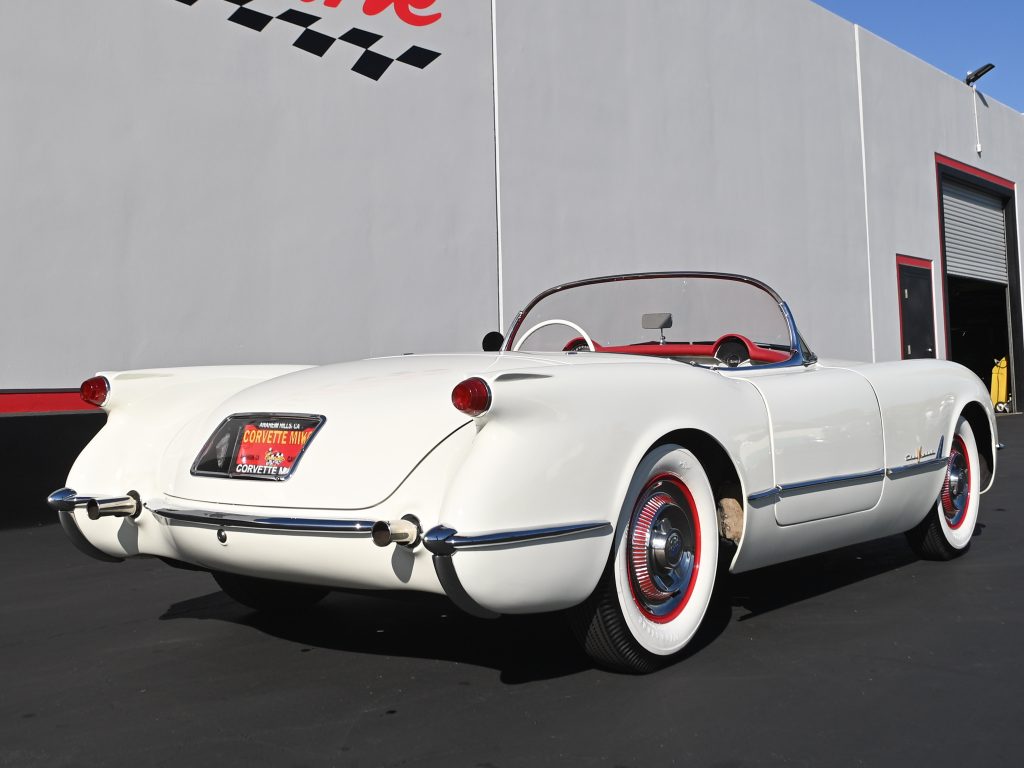1955 White Corvette 0238
