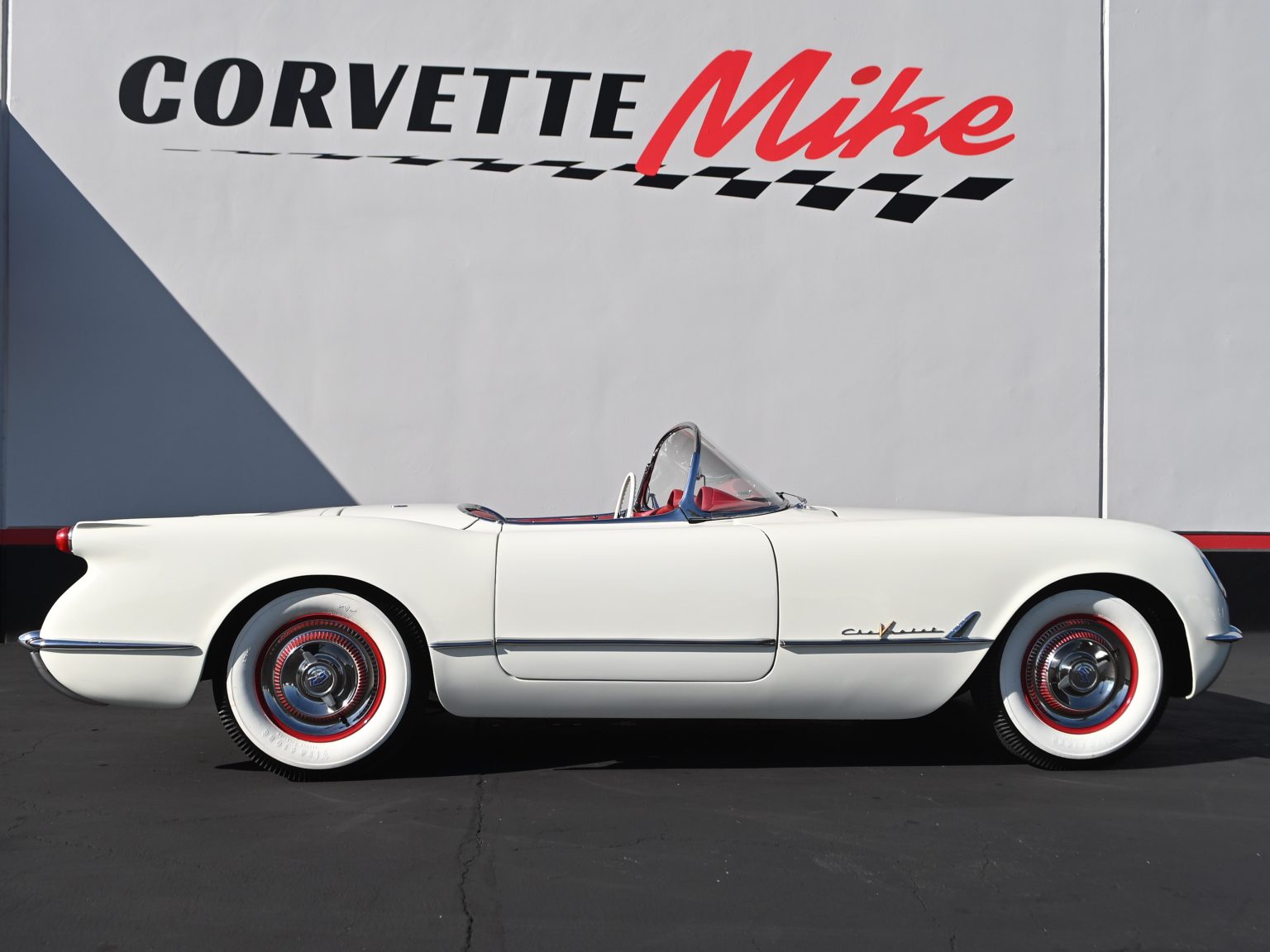 1955 White Corvette 0242