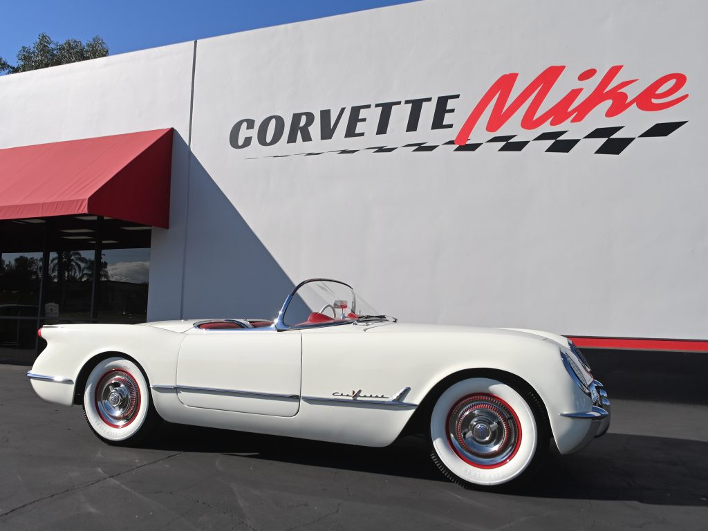 1955 White Corvette 0245