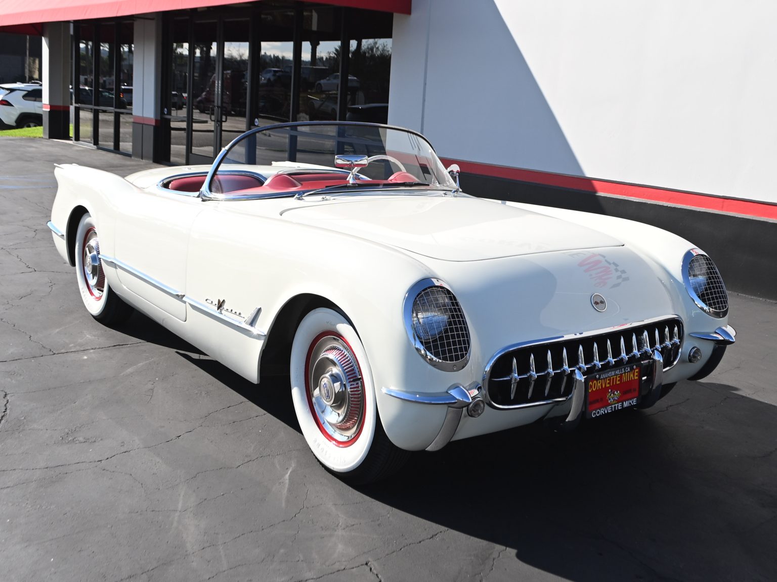 1955 White Corvette 0246
