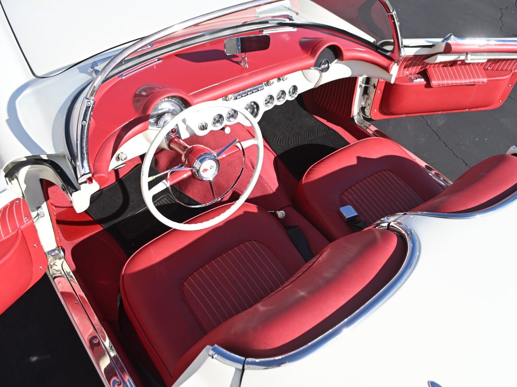 1955 White Corvette 0258