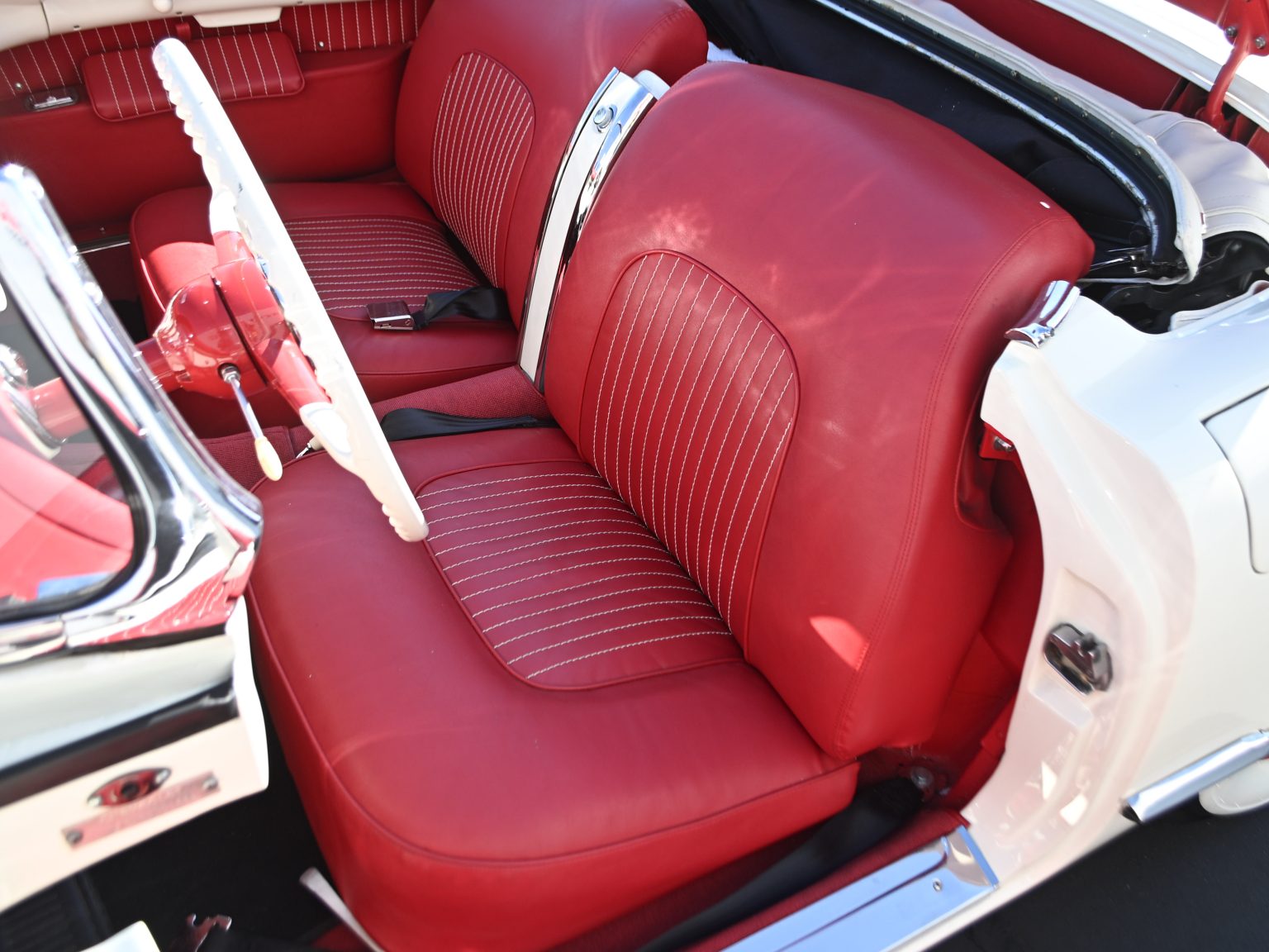 1955 White Corvette 0267