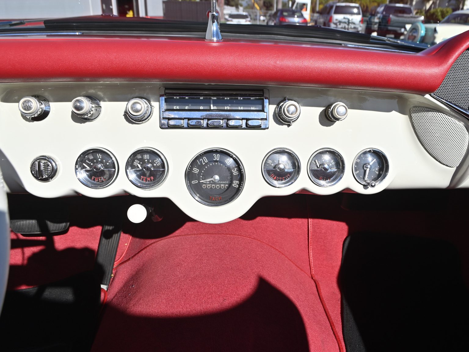 1955 White Corvette 0271