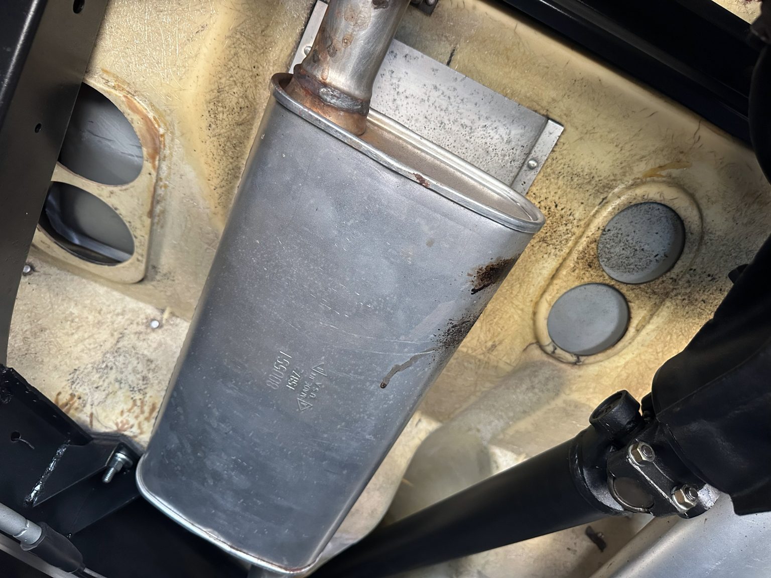 1955 White Corvette 9925