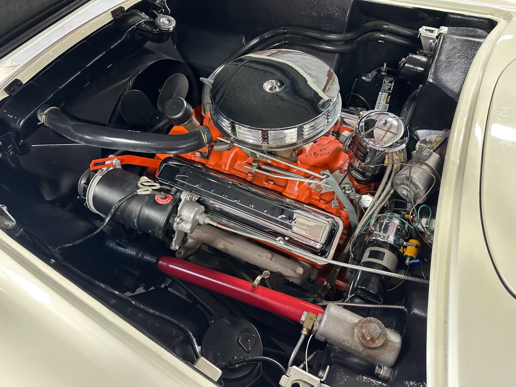 1955 White Corvette 9927