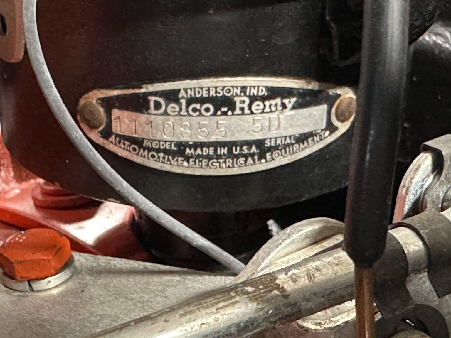 1955 White Corvette 9932