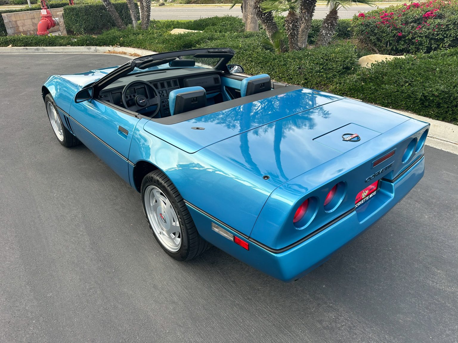 1989 Blue Corvette Convertible 0838