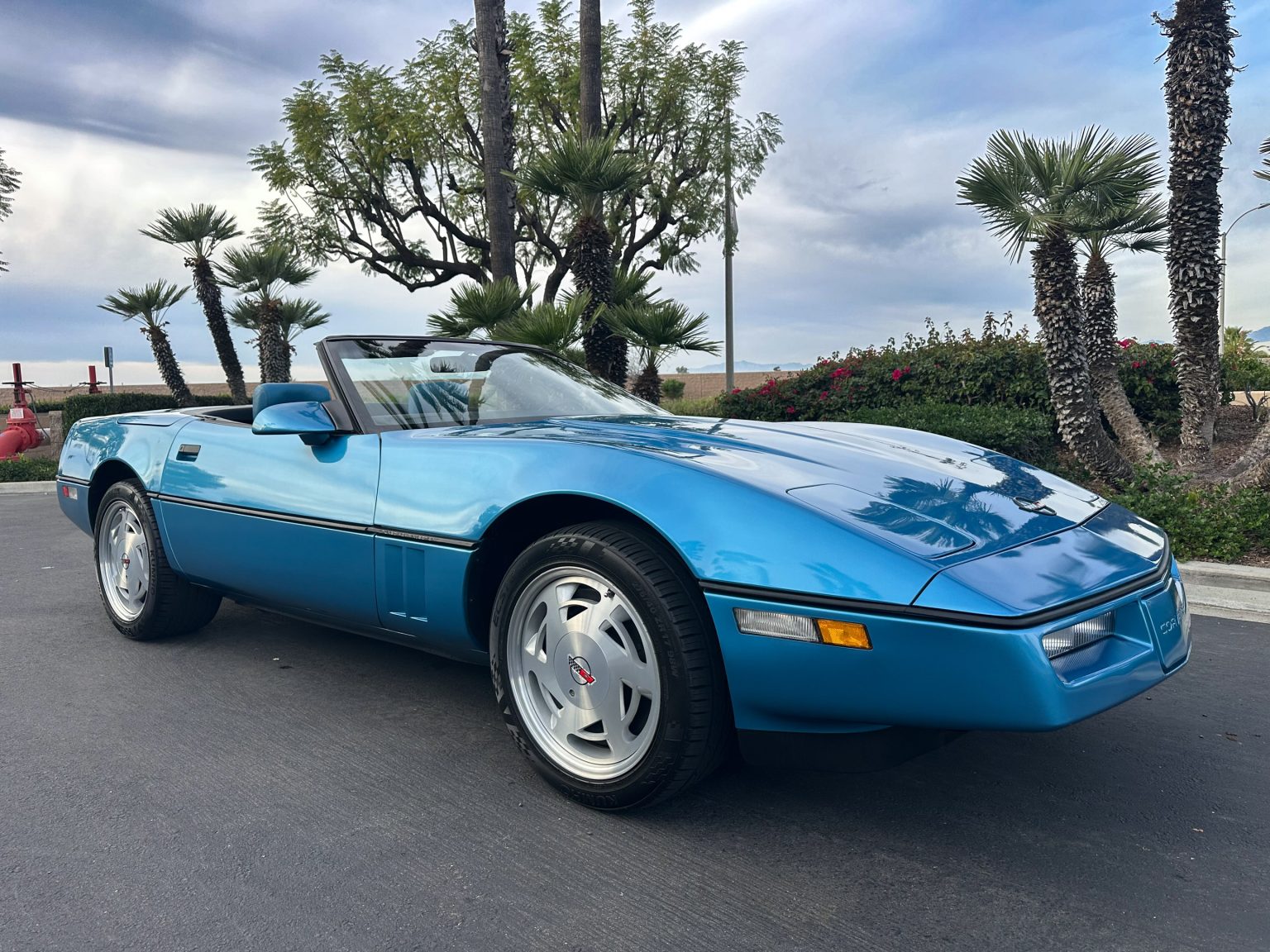 1989 Blue Corvette Convertible 0842