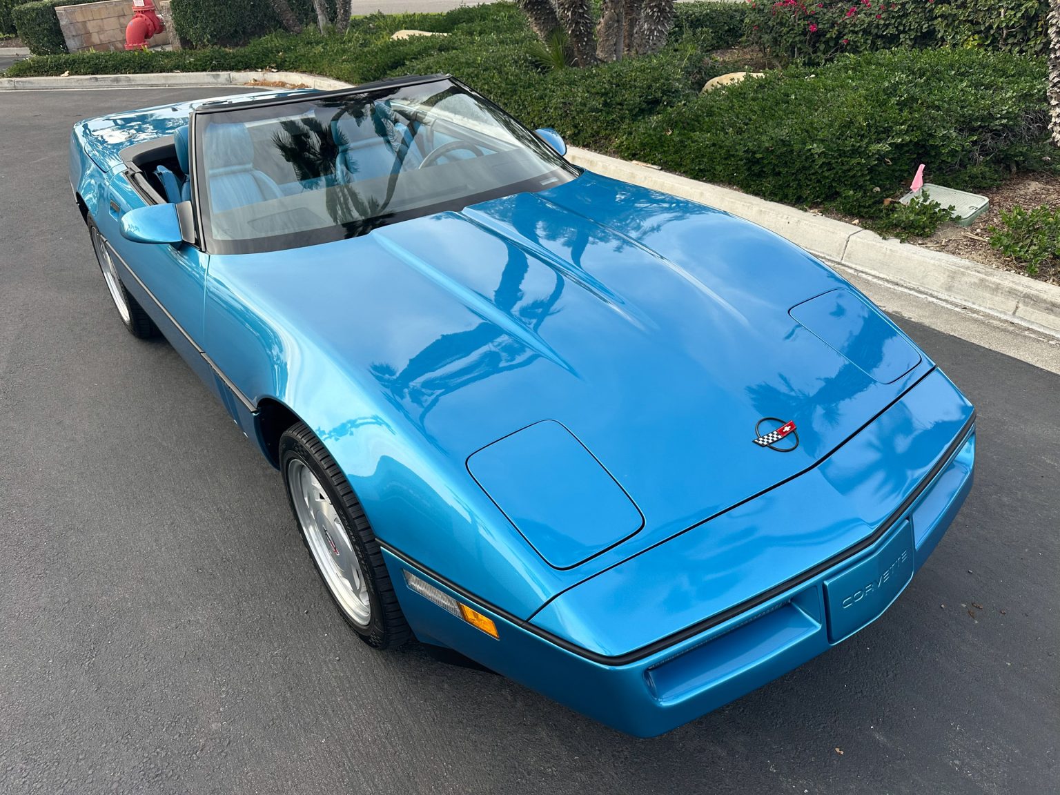 1989 Blue Corvette Convertible 0843