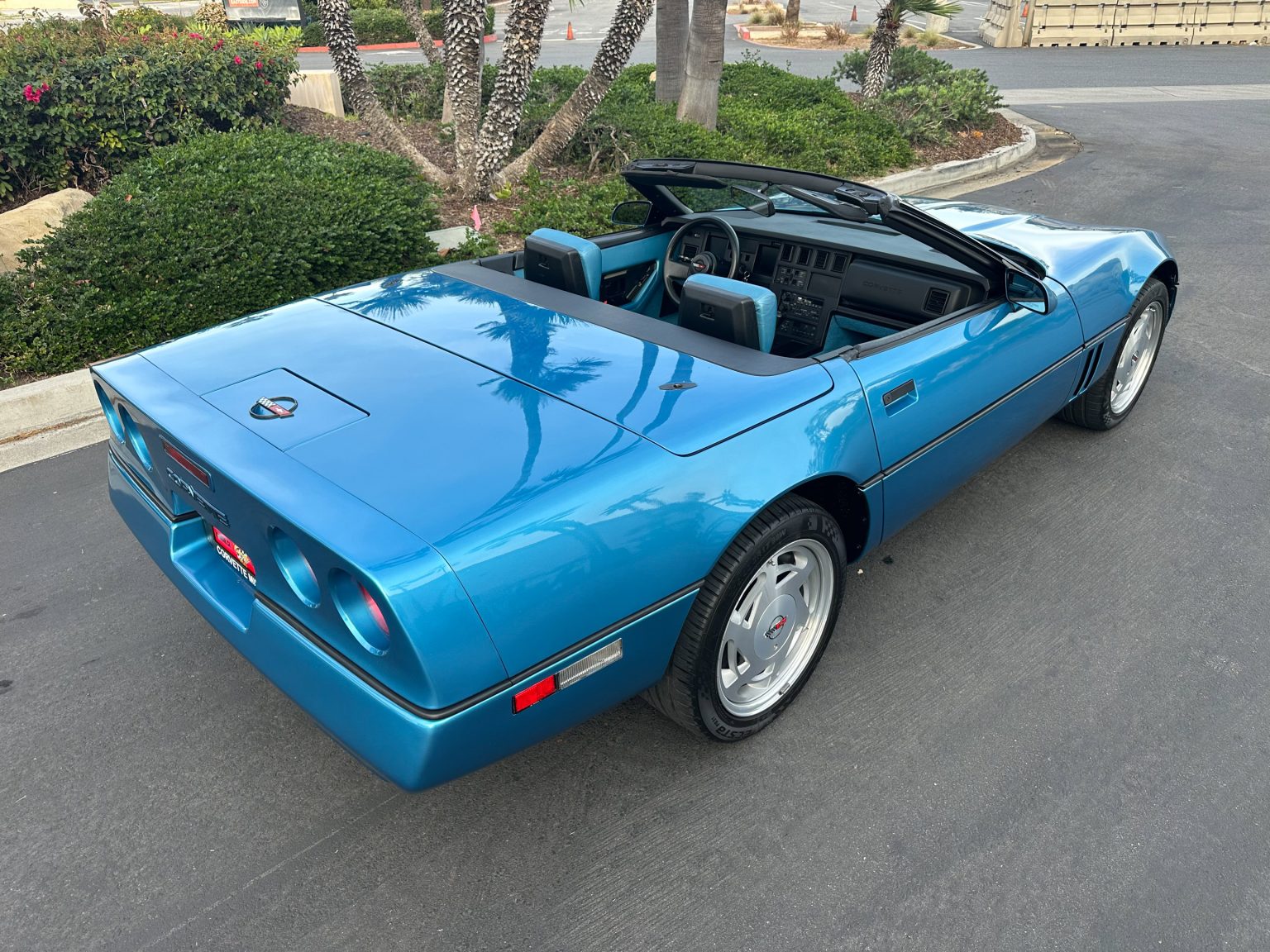1989 Blue Corvette Convertible 0846